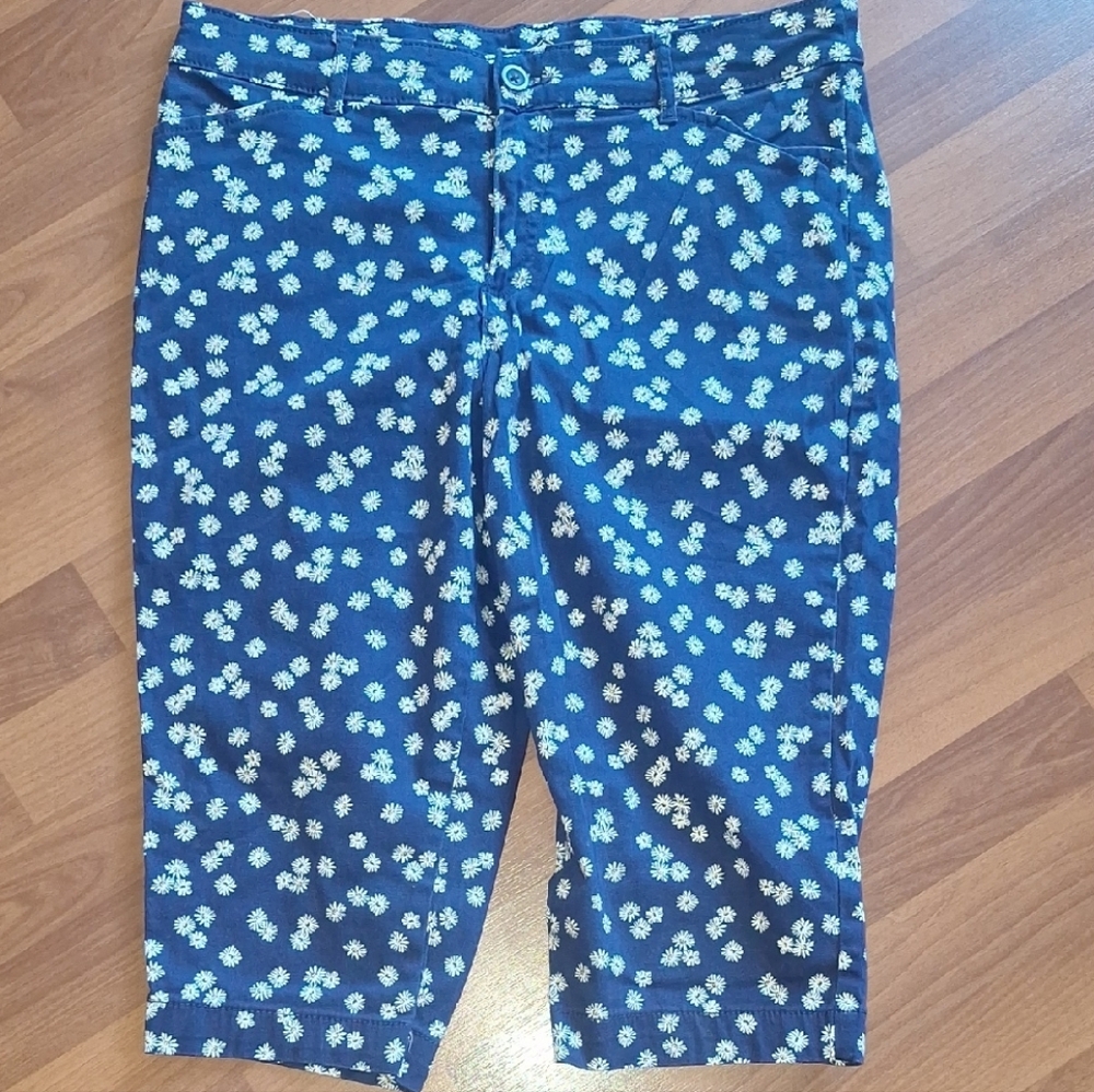 Floral Blue Women's Shorts